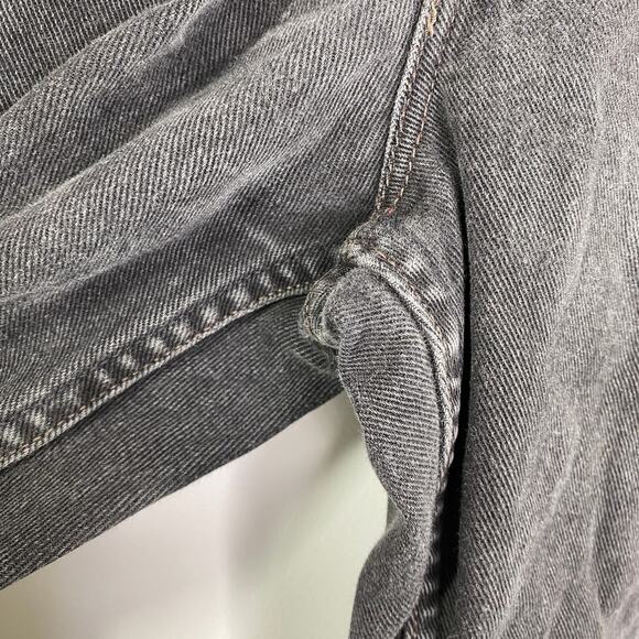 Levi's 550 Relaxed Fit Straight Leg Black Denim Jeans Men's Size 38 x 30 - Picture 6 of 9